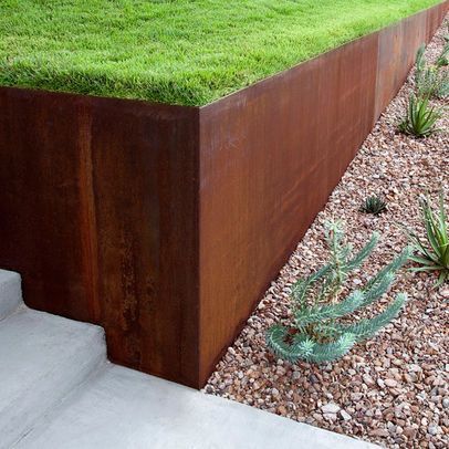 bordure acier corten jardin 10