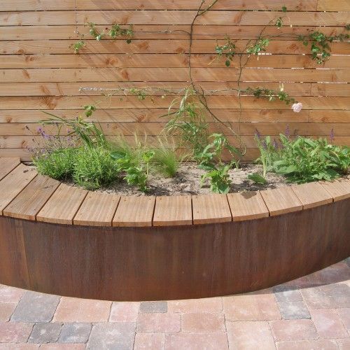 bordure acier corten jardin 20