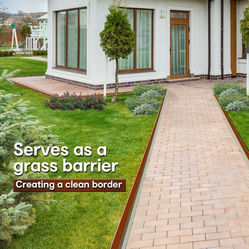 Bordure De Pelouse En Plastique Aspect Bois - Bordure De Jardin