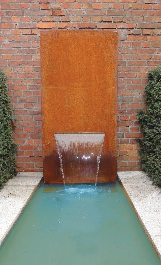 fontaine acier corten 10