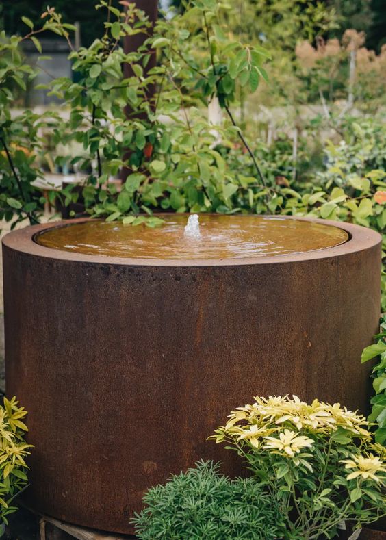 fontaine acier corten 21