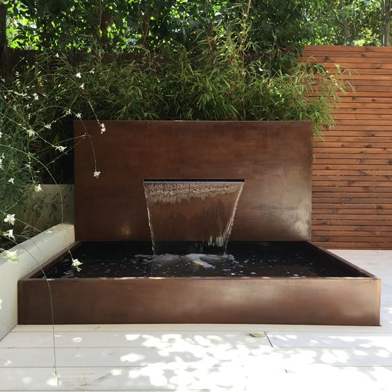 fontaine acier corten 30