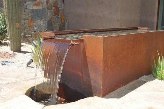 fontaine acier corten 33