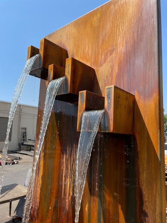 fontaine acier corten 36