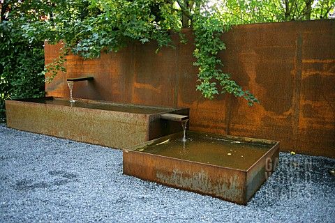 fontaine acier corten 37