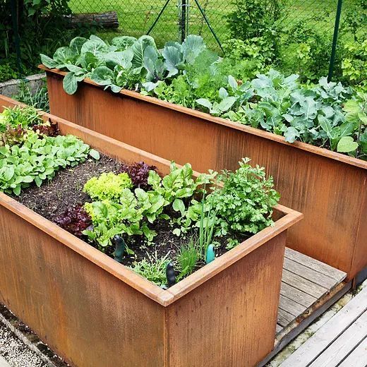 potager acier corten 10