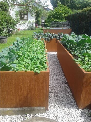 potager acier corten 14