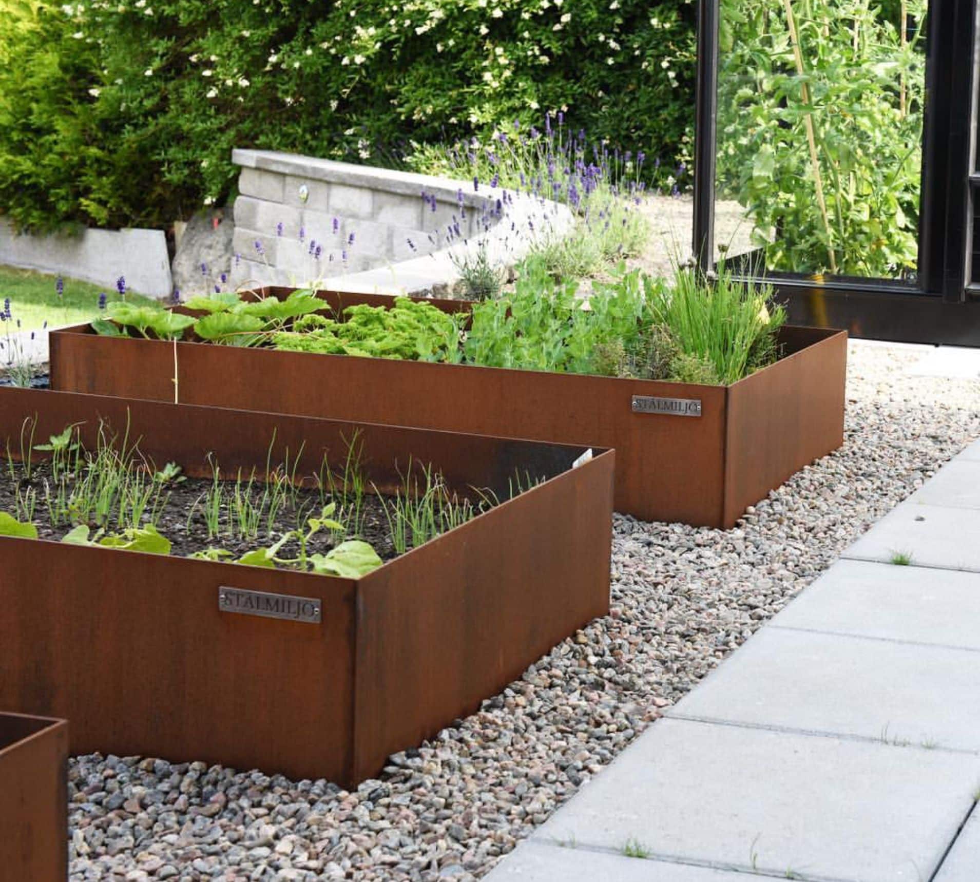 potager acier corten 16