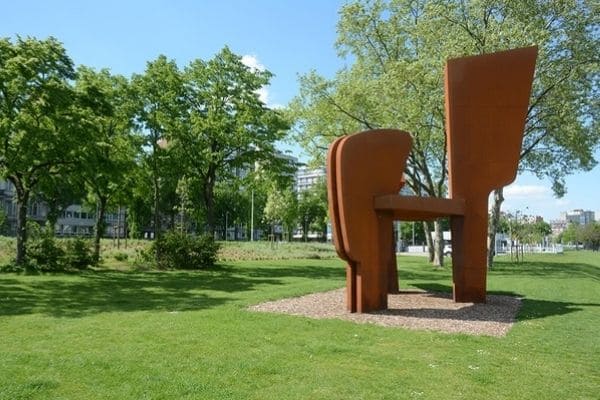 Sculpture en acier corten, Roger Jacob